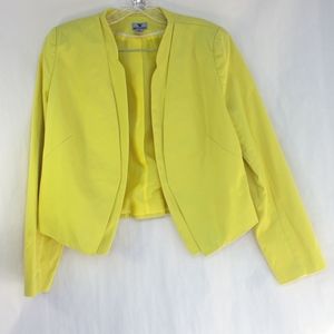 Bright & Cheery YELLOW Blazer w/ cute seam flair